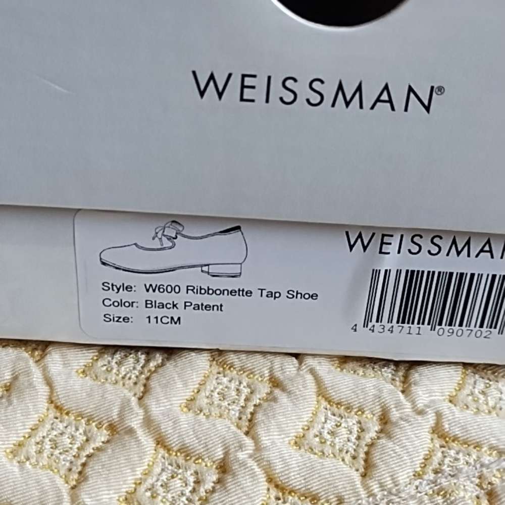 Weissman Black Ribonnette Tap Shoes - Picture 2 of 9